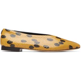 Jimmy Choo Jimmy Choo Brown & Beige Margot Ballerina Flats