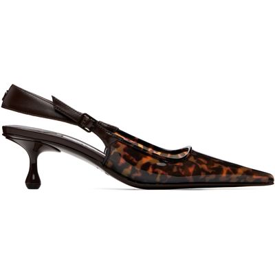 Jimmy Choo Jimmy Choo Brown Amel 50 Tortoiseshell Heels
