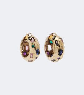 Jimmy Choo Jimmy Choo Crystal-embellished hoop earrings