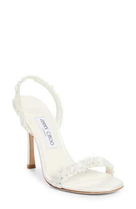 Jimmy Choo Jimmy Choo Daisy Embellished Satin Slingback Sandal