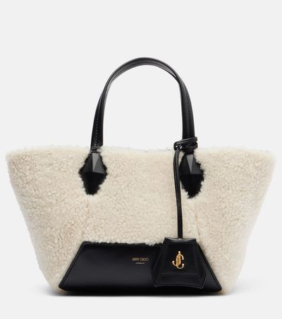 Jimmy Choo Jimmy Choo Diamond Small shearling tote bag