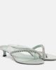 Jimmy Choo Jimmy Choo Dila 35 leather and satin thong sandals - 1