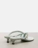 Jimmy Choo Jimmy Choo Dila 35 leather and satin thong sandals - 2