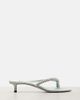 Jimmy Choo Jimmy Choo Dila 35 leather and satin thong sandals - 4