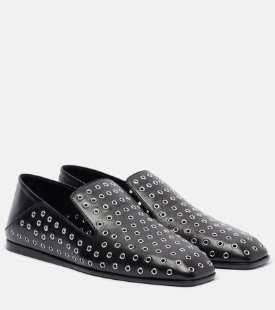 Jimmy Choo Jimmy Choo Eliot embellished leather slip-on shoes