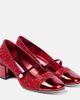 Jimmy Choo Jimmy Choo Elisa 45 glitter and leather Mary Jane pumps - 1