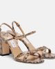 Jimmy Choo Jimmy Choo Elsy snake-effect slingback sandals - 1