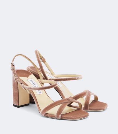 Jimmy Choo Jimmy Choo Elsy velvet slingback sandals