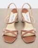 Jimmy Choo Jimmy Choo Elsy velvet slingback sandals - 6