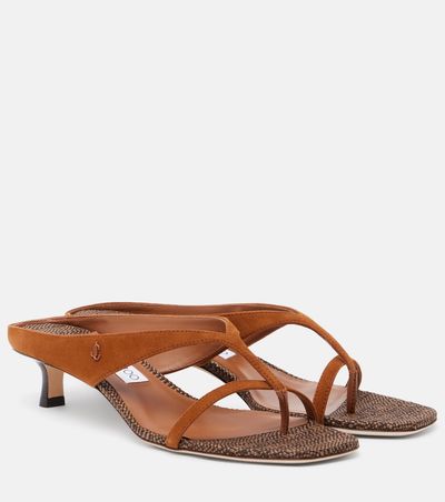 Jimmy Choo Jimmy Choo Emeri suede thong sandals
