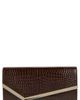 Jimmy Choo Jimmy Choo Emmie Croc Embossed Leather Clutch - 1