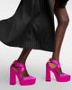 Jimmy Choo Jimmy Choo Gaia satin platform pumps - 4