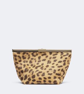 Jimmy Choo Jimmy Choo Ganache Mini leopard-print calf hair clutch