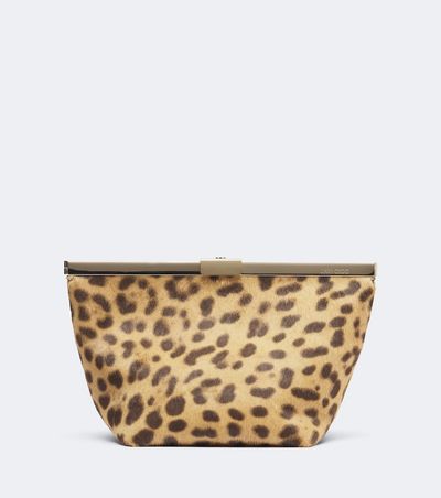 Jimmy Choo Jimmy Choo Ganache Mini leopard-print calf hair clutch