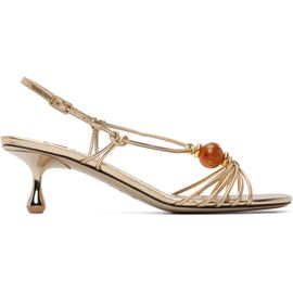 Jimmy Choo Jimmy Choo Gold Lova 50 Heeled Sandals