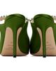 Jimmy Choo Jimmy Choo Green Bing 100 Satin Heels - 2