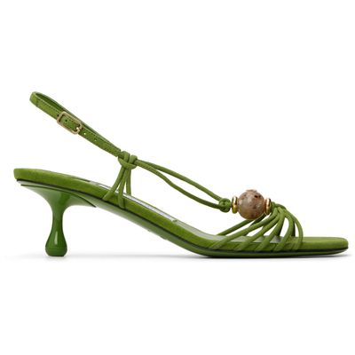 Jimmy Choo Jimmy Choo Green Lova 50 Heeled Sandals