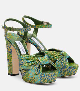 Jimmy Choo Jimmy Choo Heloise brocade platform sandals