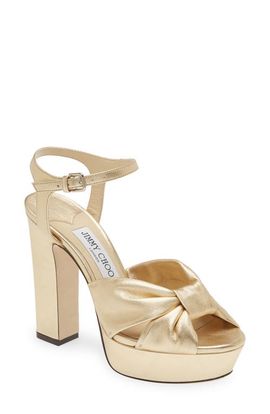 Jimmy Choo Jimmy Choo Heloise Metallic Platform Sandal