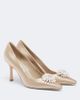 Jimmy Choo Jimmy Choo Ines embellished satin pumps - 1