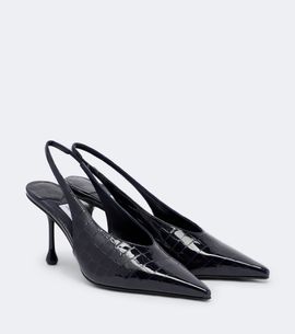 Jimmy Choo Jimmy Choo Isa croc-effect leather slingback pumps