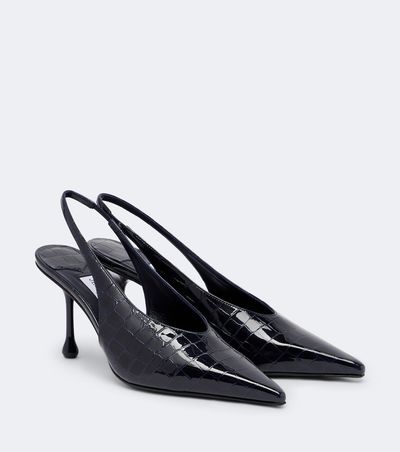 Jimmy Choo Jimmy Choo Isa croc-effect leather slingback pumps