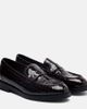 Jimmy Choo Jimmy Choo Ivy croc-effect patent leather loafers - 1
