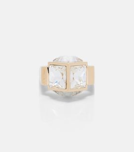 Jimmy Choo Jimmy Choo JC Cube embellished ring