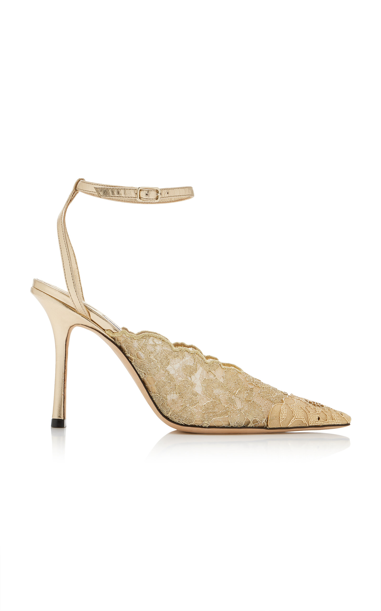Jimmy Choo Jimmy Choo Jenn 85mm Leather Slingback Pumps
