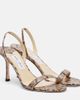 Jimmy Choo Jimmy Choo Jenn snake-effect leather slingback sandals - 1