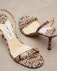 Jimmy Choo Jimmy Choo Jenn snake-effect leather slingback sandals - 6