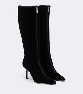 Jimmy Choo Jimmy Choo Jozi shearling-lined suede knee-high boots