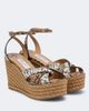 Jimmy Choo Jimmy Choo Korra snake-print leather espadrilles - 1