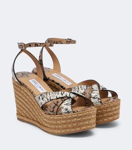 Jimmy Choo Jimmy Choo Korra snake-print leather espadrilles