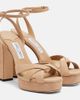 Jimmy Choo Jimmy Choo Kove suede platform sandals - 1