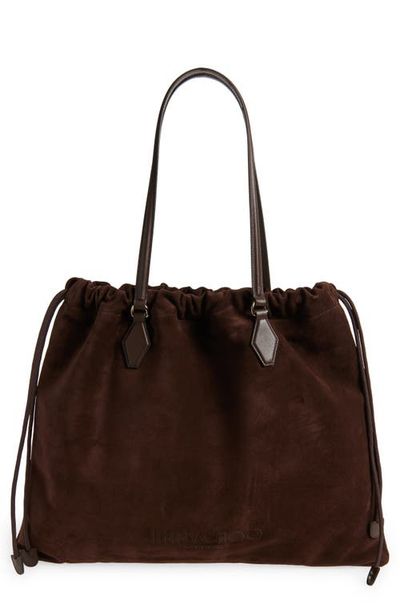 Jimmy Choo Jimmy Choo Large Drawstring Leather Tote