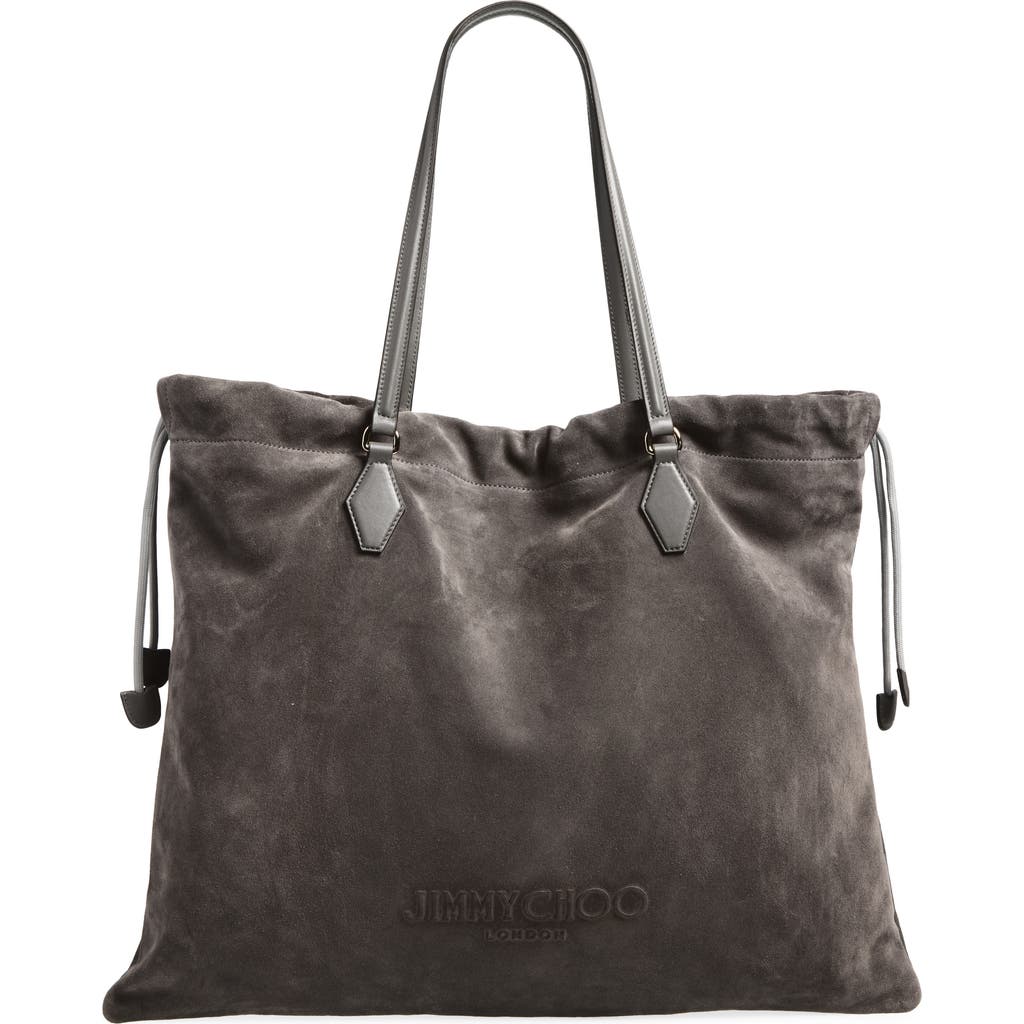 Jimmy Choo Jimmy Choo Large Suede Drawstring Tote