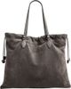 Jimmy Choo Jimmy Choo Large Suede Drawstring Tote - 1