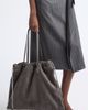 Jimmy Choo Jimmy Choo Large Suede Drawstring Tote - 3