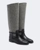 Jimmy Choo Jimmy Choo Lawton herringbone and leather knee-high boots - 1