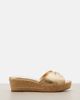Jimmy Choo Jimmy Choo Leda metallic leather espadrille wedges - 5