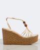 Jimmy Choo Jimmy Choo Lemi embellished leather wedge sandals - 5