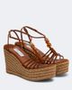 Jimmy Choo Jimmy Choo Lemi embellished suede espadrille wedges - 1