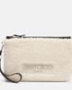 Jimmy Choo Jimmy Choo Logo shearling pouch with strap - 1