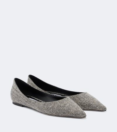 Jimmy Choo Jimmy Choo Love herringbone ballet flats