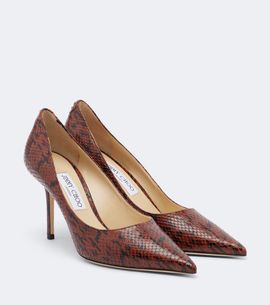 Jimmy Choo Jimmy Choo Love snake-effect leather pumps