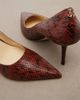 Jimmy Choo Jimmy Choo Love snake-effect leather pumps - 5