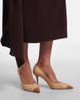 Jimmy Choo Jimmy Choo Love suede-trimmed raffia pumps - 2