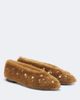 Jimmy Choo Jimmy Choo Margot embellished shearling ballet flats - 1