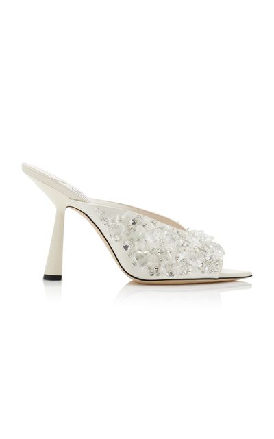 Jimmy Choo Jimmy Choo Maryanne CrystalSatin Mules